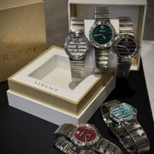 VERSACE GRECA LOGO PEARL WATCH